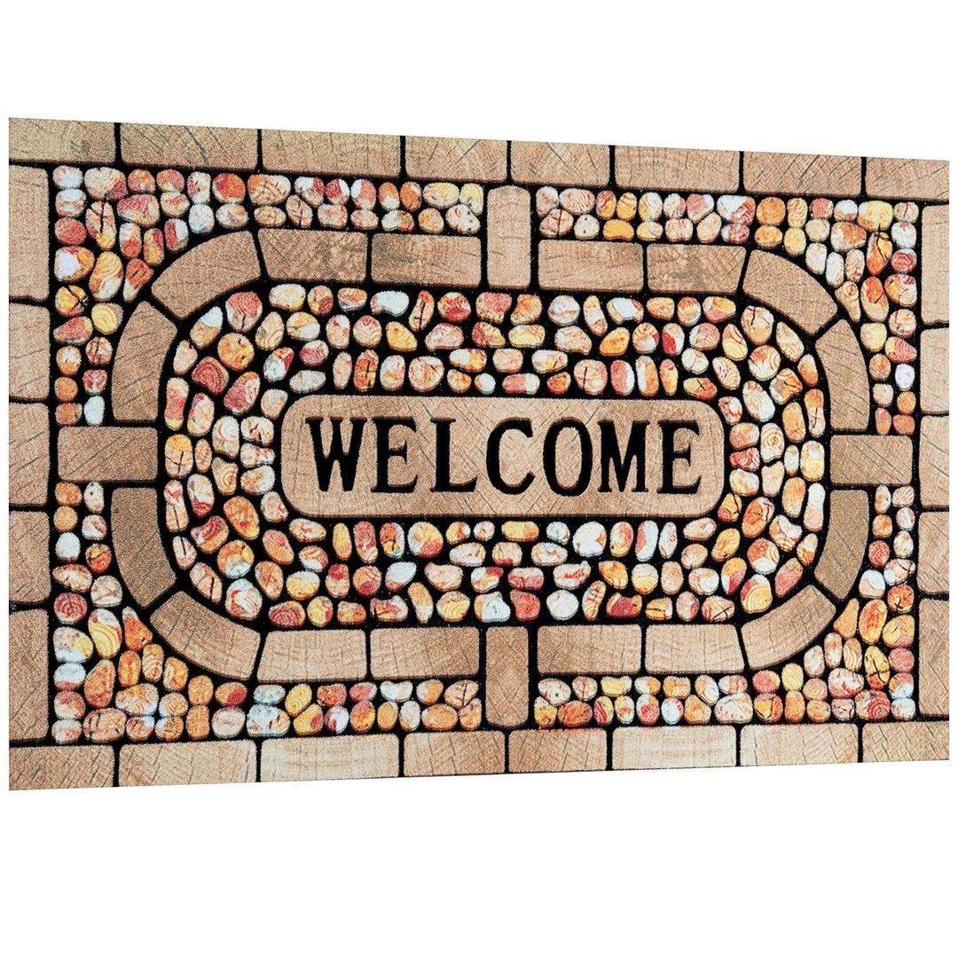 Stylish Welcome Mat, Outdoor & Indoor Door Mat Entryway Rug Doormat