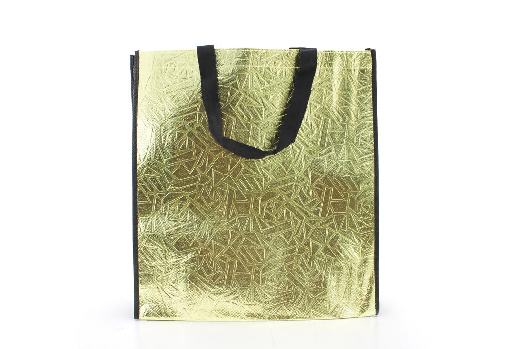 Non-Woven Fabric Tote Bag for Stylish Convenience - 34.5 x 12 x 38cm, Golden