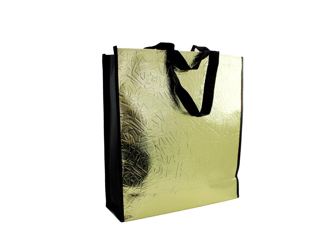 Non-Woven Fabric Tote Bag for Stylish Convenience - 34.5 x 12 x 38cm, Golden