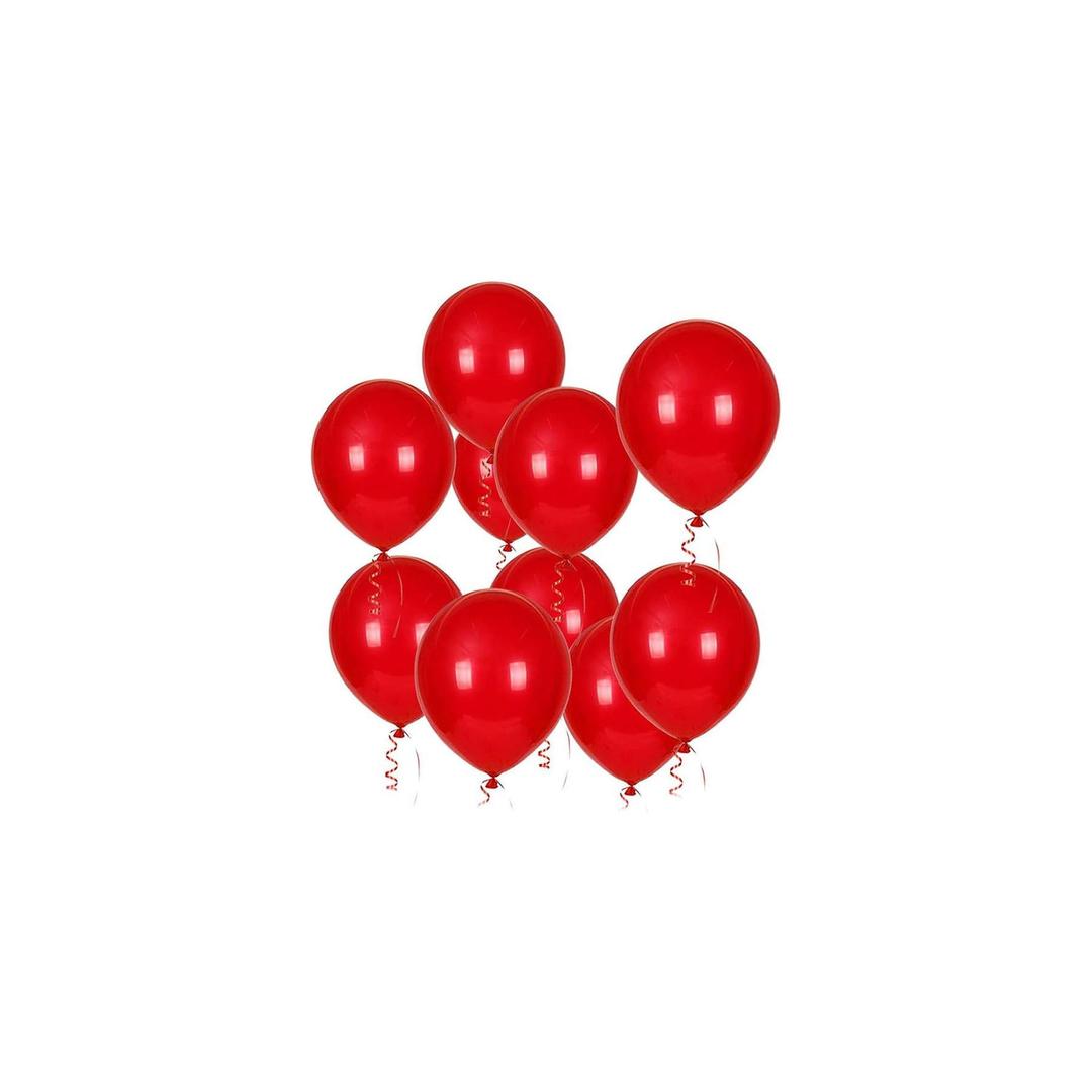 Metallic Balloon 12 Inch, Red Color - 40 Pcs