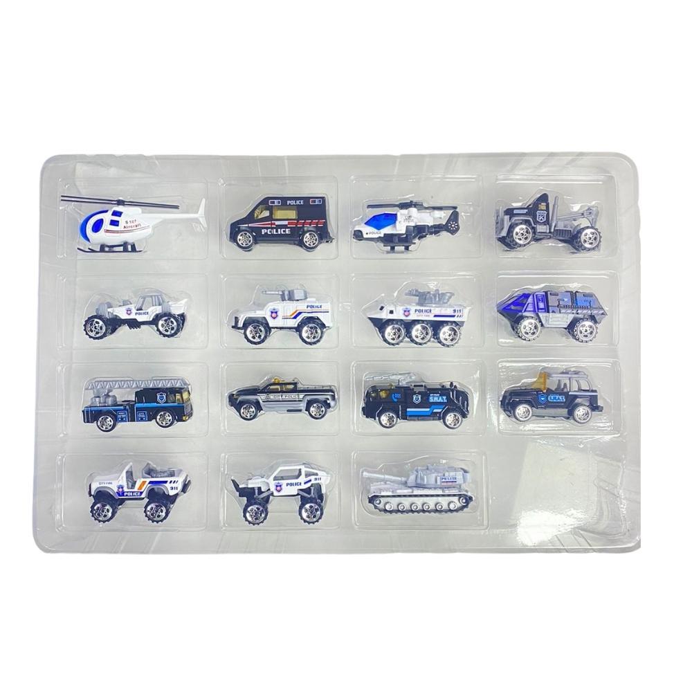 15-Piece Diecast Police Series Set