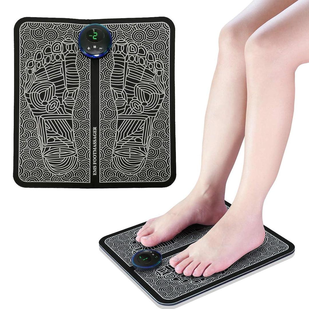 EMS Foot Massager Pad Portable Electric Muscle Stimulation